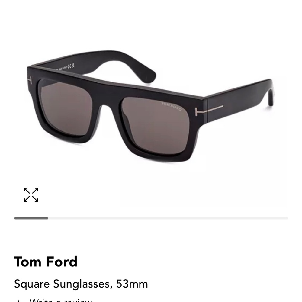 Tom Ford Square Sunglasses, 53mm